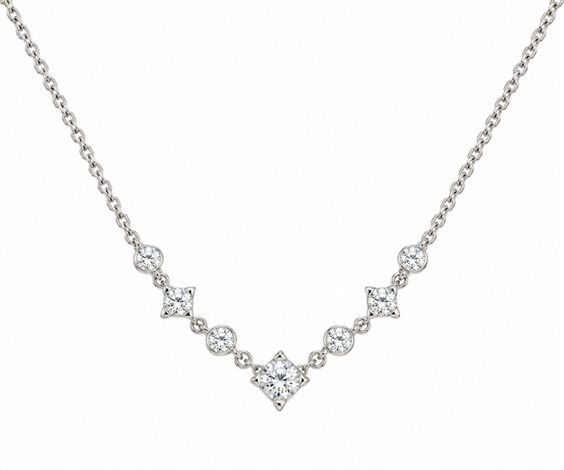 Collier Crivelli Femme in Or blanc Diamante 0.33 Ct 370-XN6546 - 370-XN6546